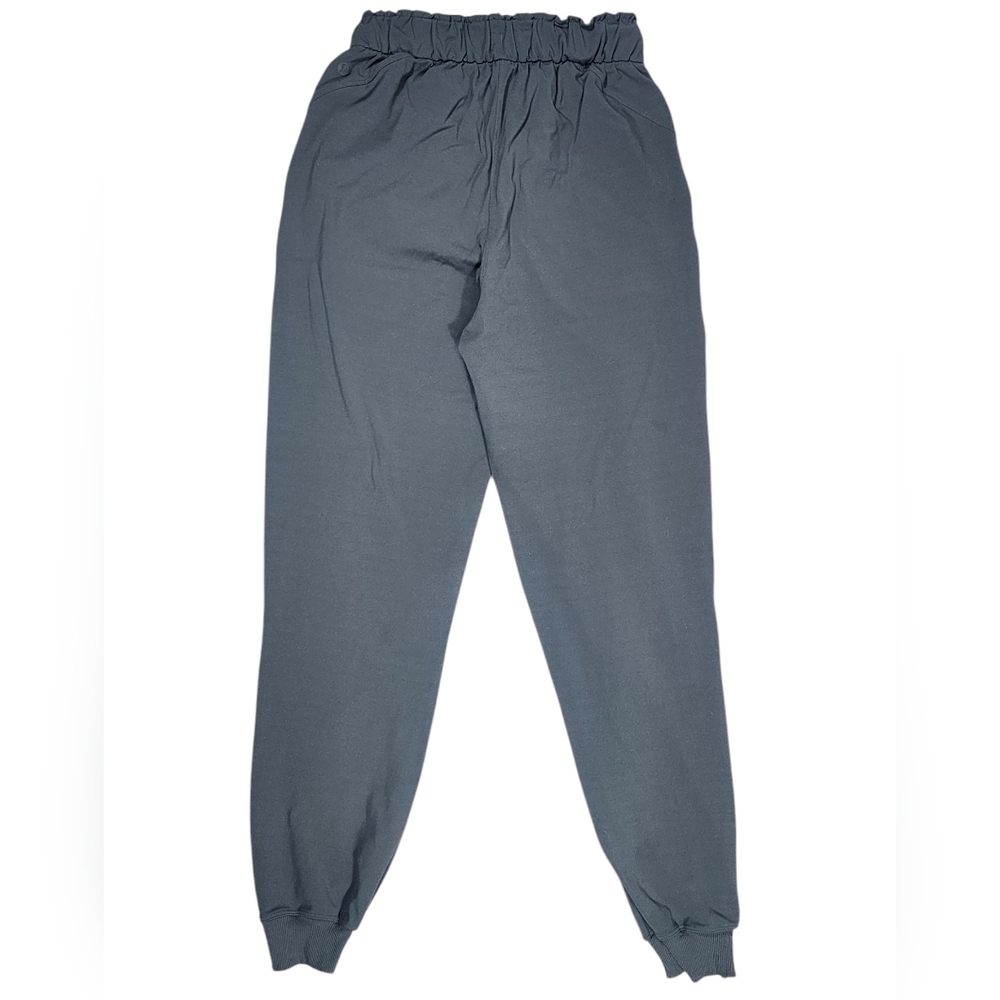 Lululemon Stretch High Waisted Joggers Womens 4 Dark Olive Athleisure Activewear - Picture 2 of 11